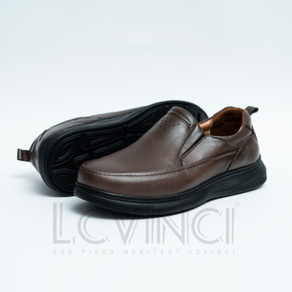 Chaussure en Cuir Noir  Élégance & Confort  (LC5)