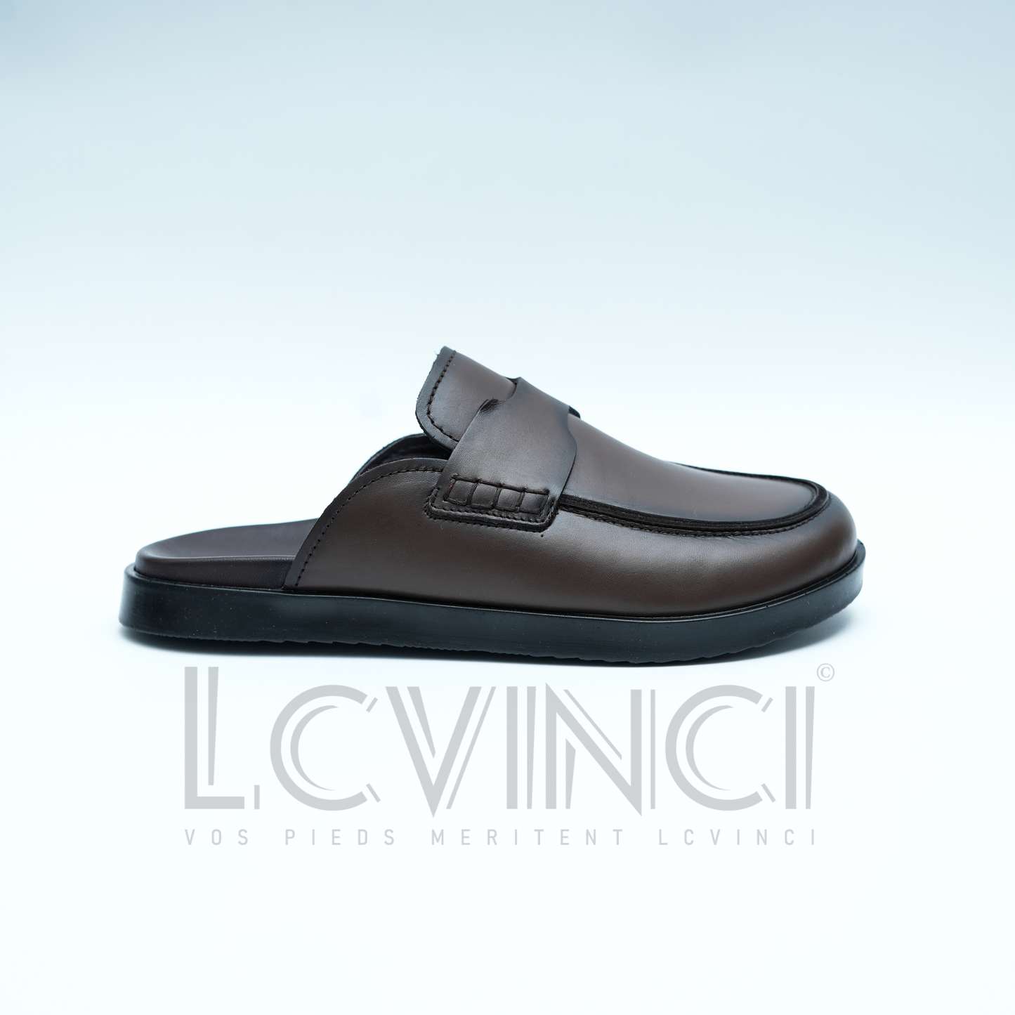 Sabot en Cuir Tabac – Esprit Hermès