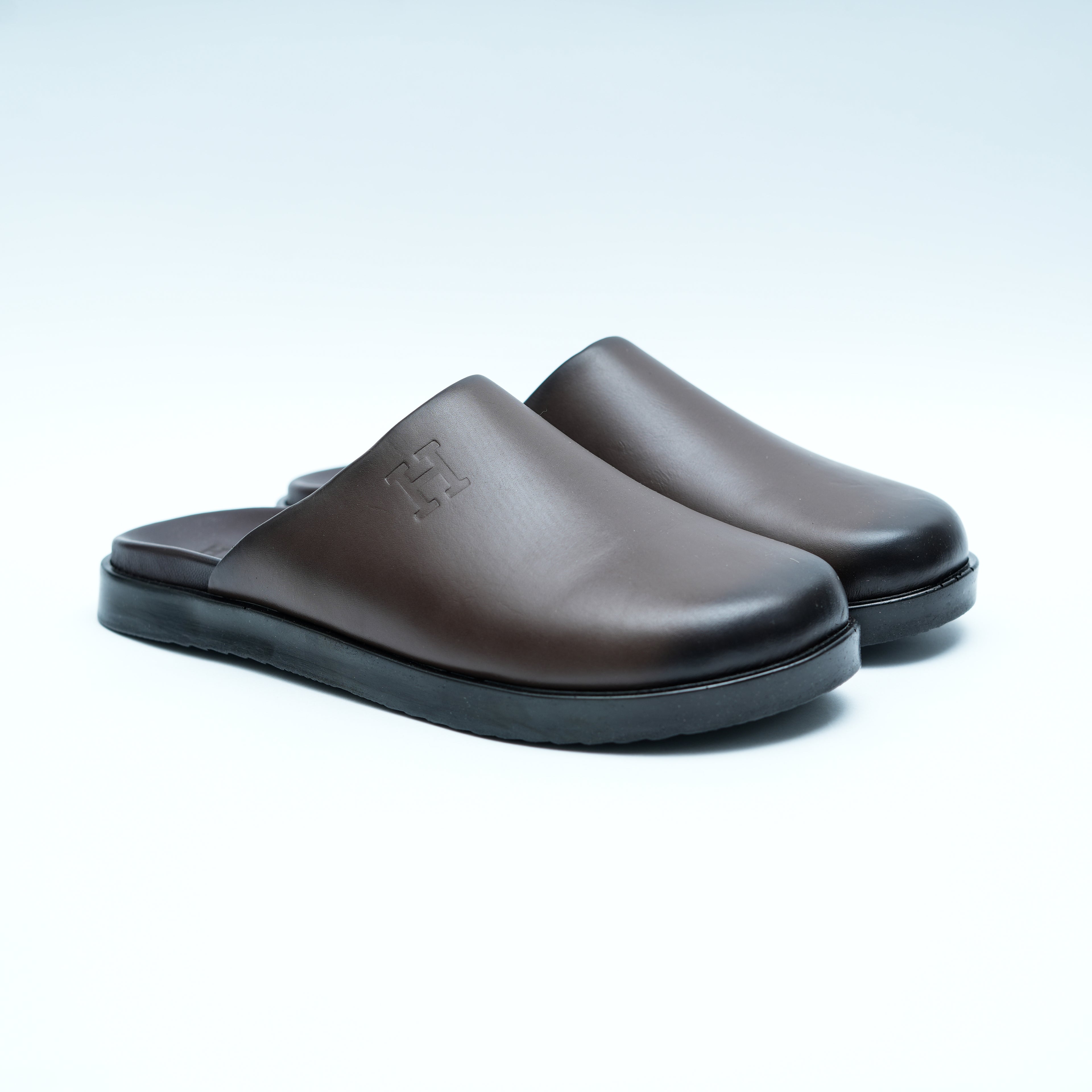 Sabot en Cuir Marron – Esprit Hermès (LC3)