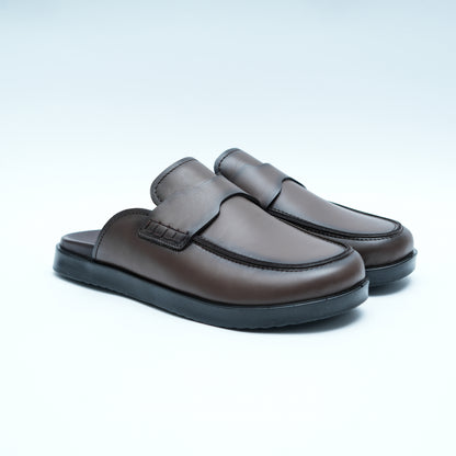 Sabot en Cuir Marron – Esprit Hermès